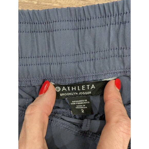 Athleta Brooklyn Jogger Shadow Blue Size 2 - Picture 3 of 4